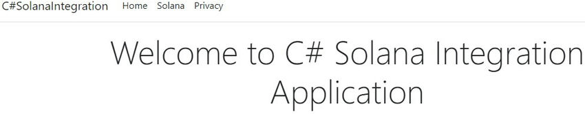 Welcome to c sharp solana